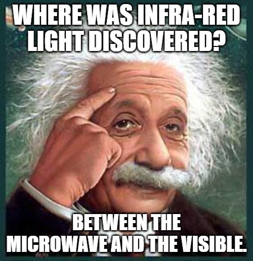 Where was infra-red light