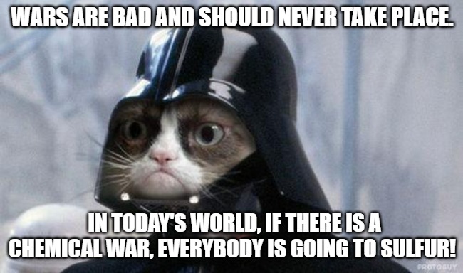 Wars are bad and should never