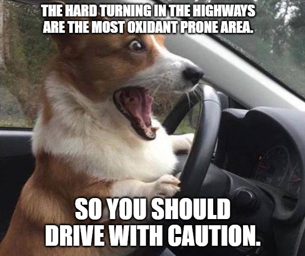 The hard turning in the highways