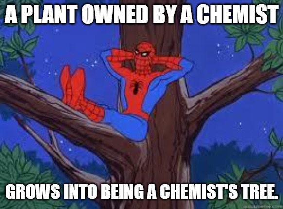 A plant owned by a chemist