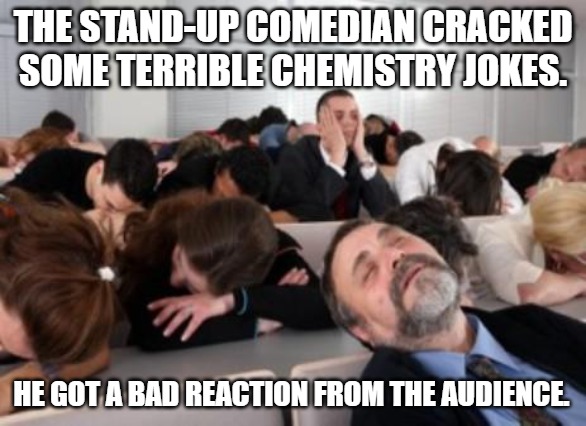 The stand-up comedian cracked