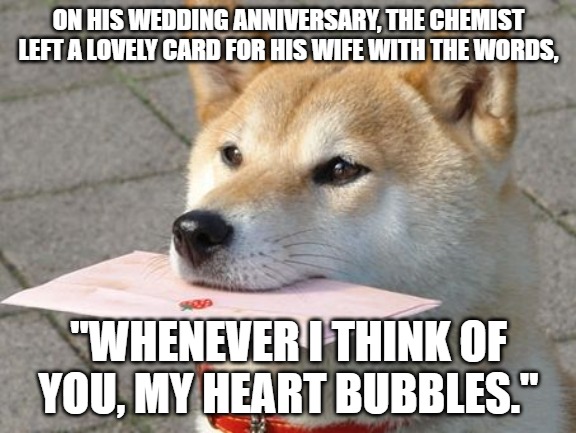 On his wedding anniversary