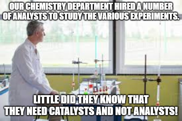 Our Chemistry department hired