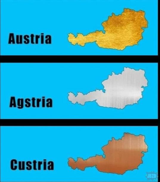 This a golden joke: Austria-Agstria-Custria