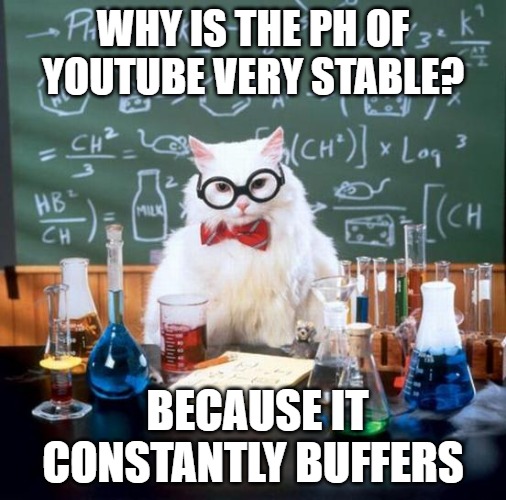 Why is the PH of Youtube very stable? Because it constantly buffers