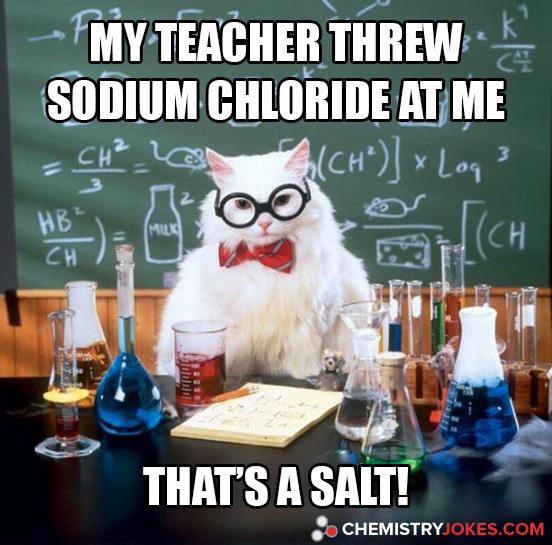 My Teacher Threw Sodium Chloride At Me