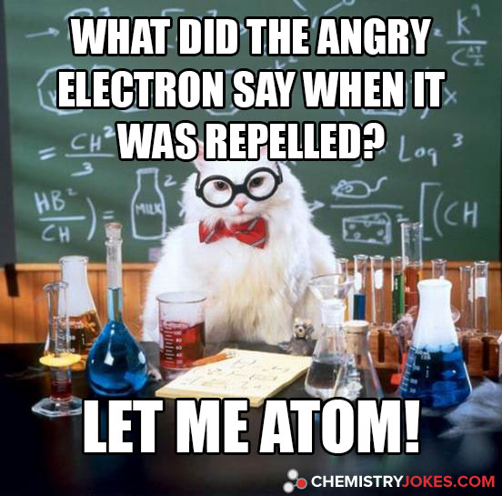 What Did The Angry Electron Say When It Was Repelled?