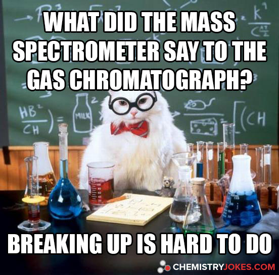 what did the mass spectrometer say to the gas chromatograph