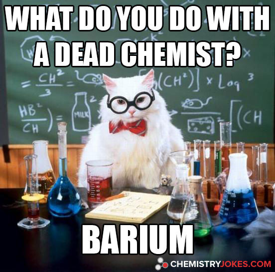 what do you do with a dead chemist