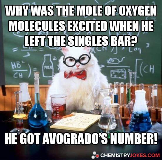 Why Was The Mole Of Oxygen Molecules Excited When He Left The Singles Bar?